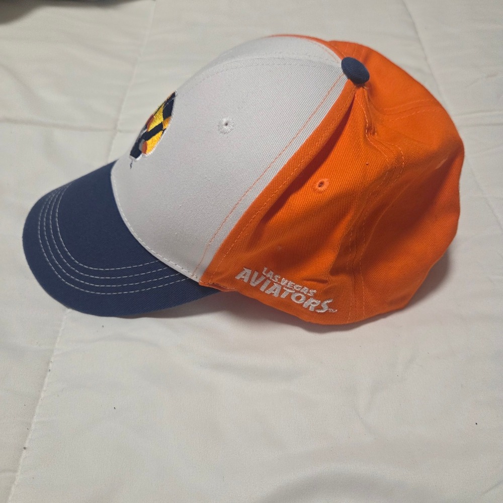 Las Vegas Aviators Baseball Cap Hat Orange White Navy Blue Station Casinos MiLB - Picture 4 of 7